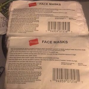 Two Hanes  Cloth Face Mask